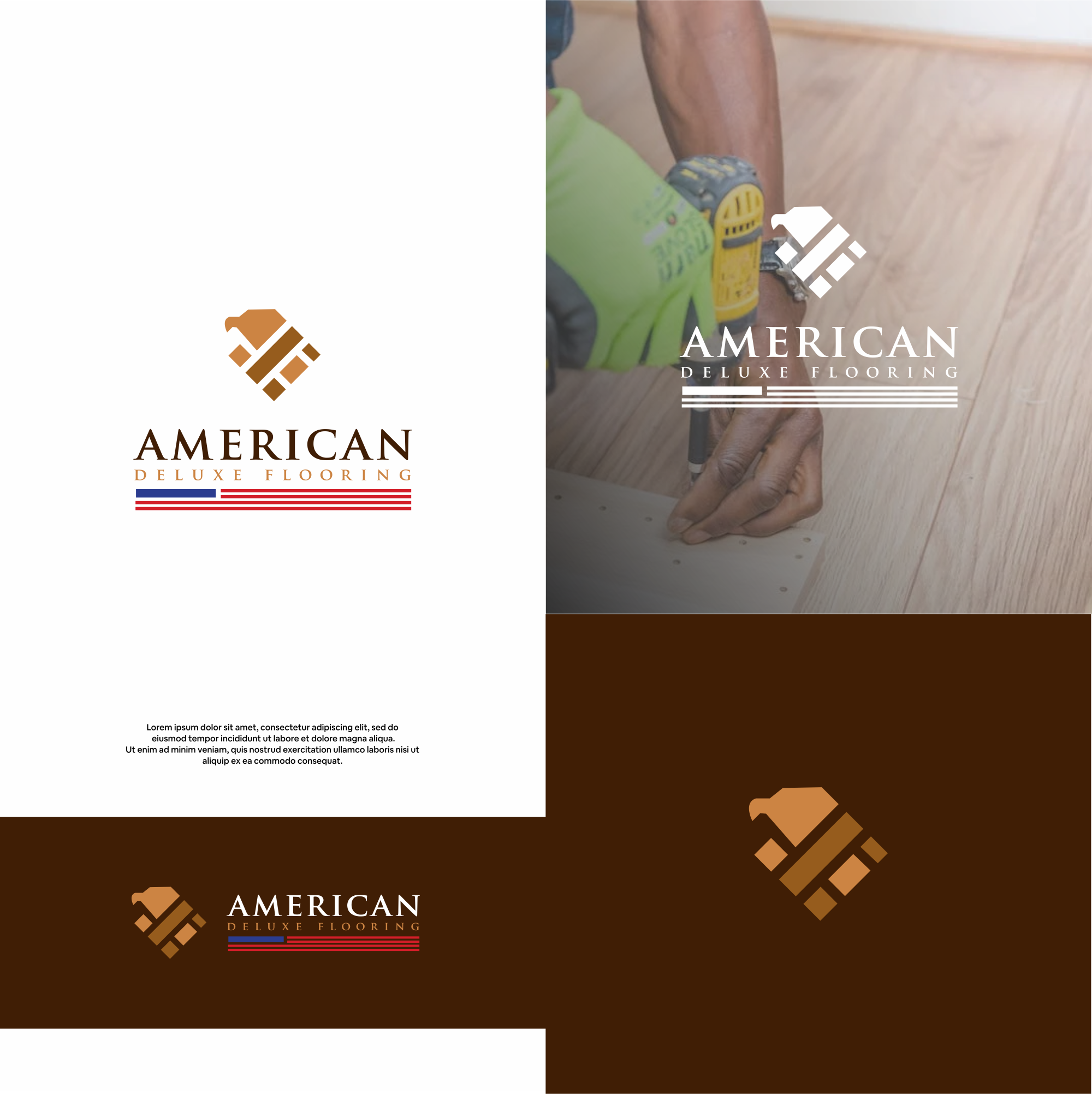 Logo Design by DesignFirst for American Deluxe Flooring LLC | Design #31123903