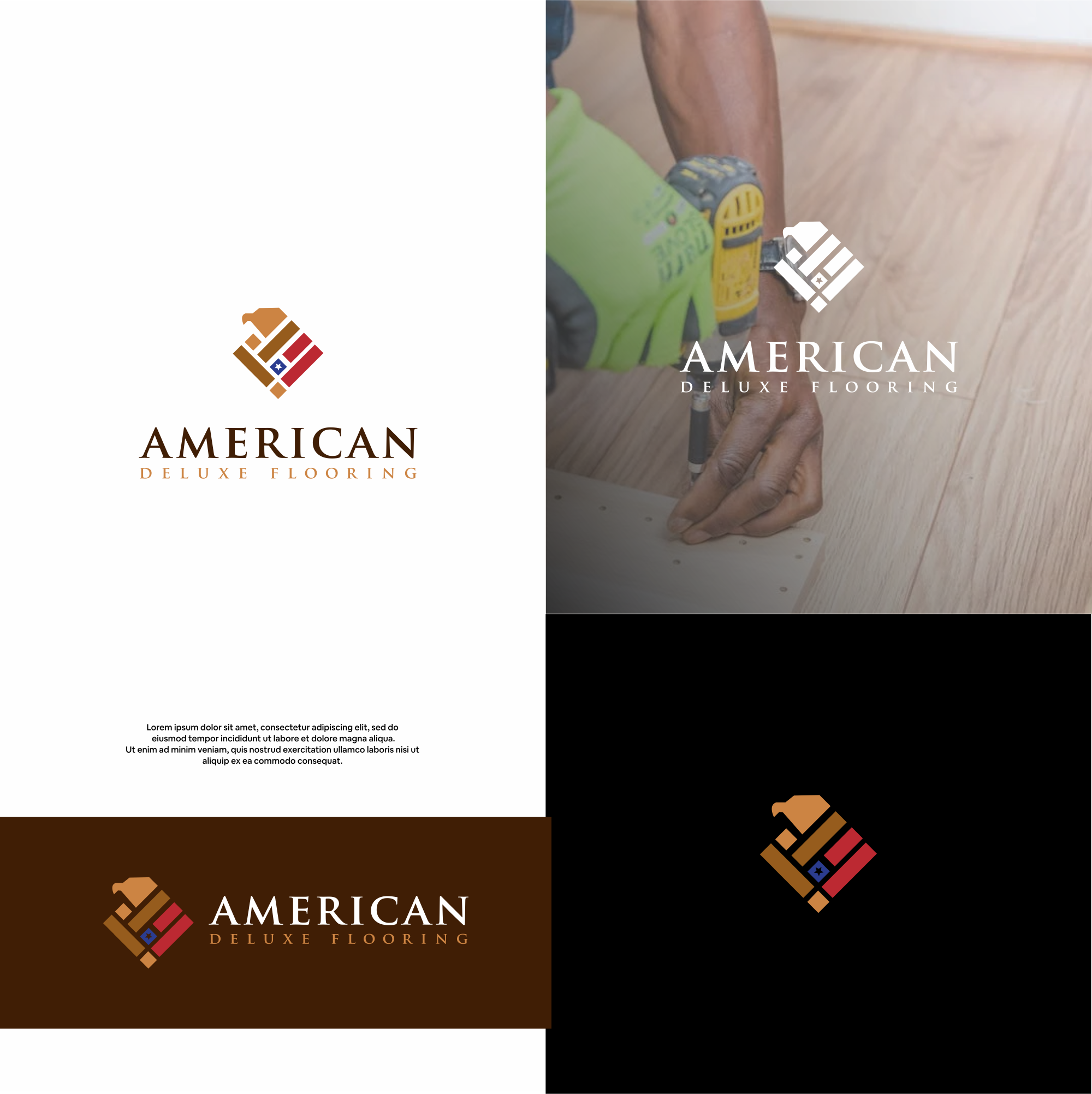 Logo Design by DesignFirst for American Deluxe Flooring LLC | Design #31123964