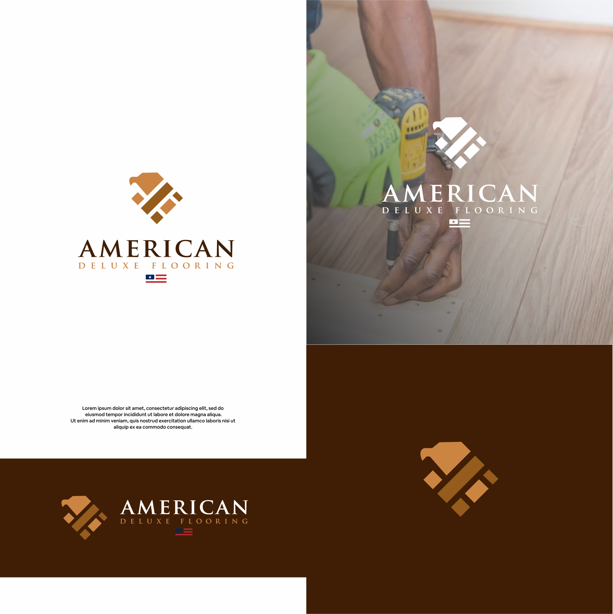 Logo Design by DesignFirst for American Deluxe Flooring LLC | Design #31123975