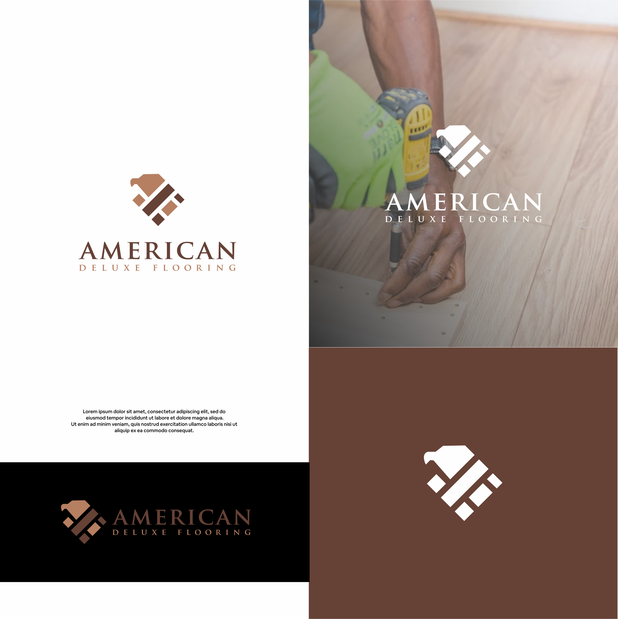 Logo Design by DesignFirst for American Deluxe Flooring LLC | Design #31124448