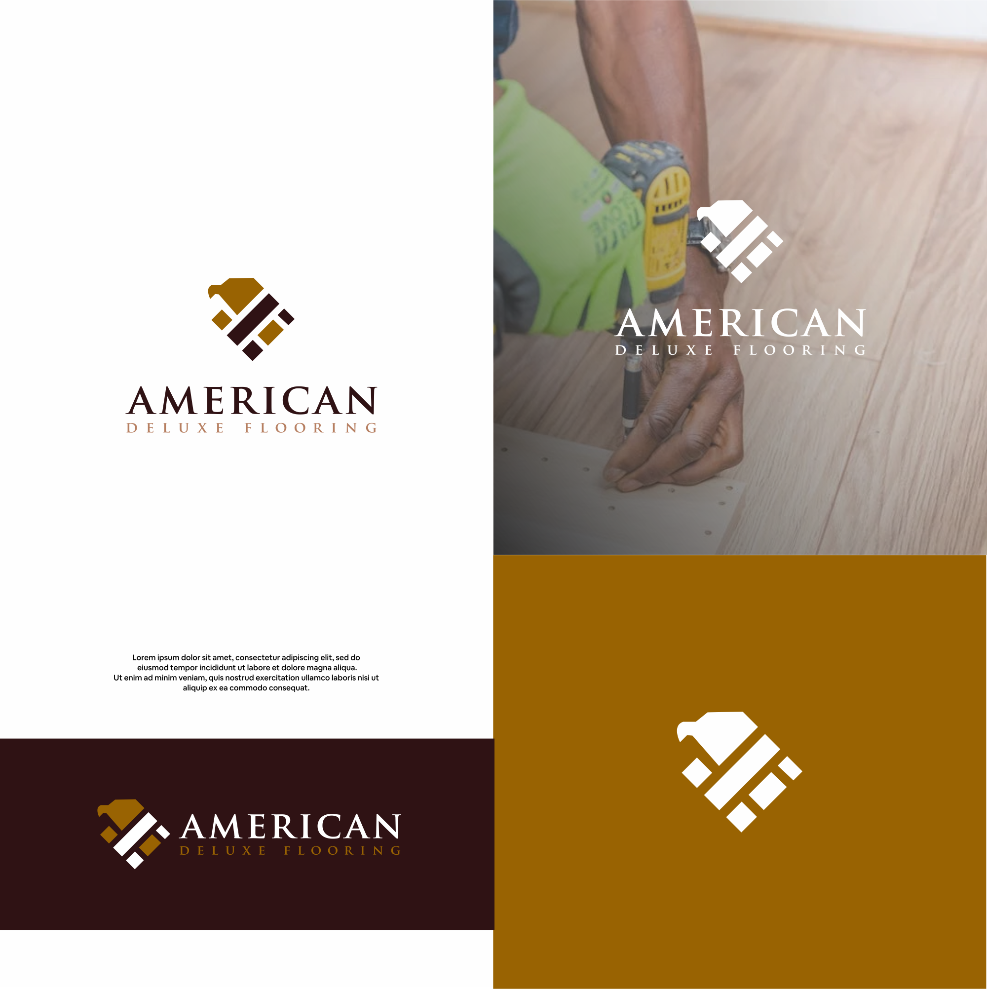 Logo Design by DesignFirst for American Deluxe Flooring LLC | Design #31124449