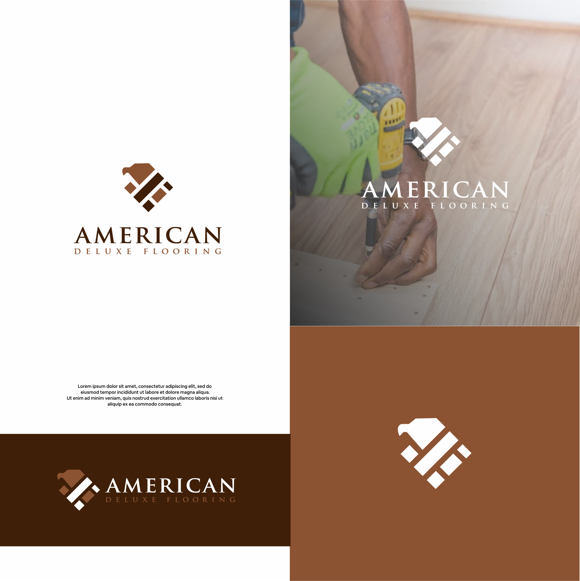Logo Design by DesignFirst for American Deluxe Flooring LLC | Design #31124450