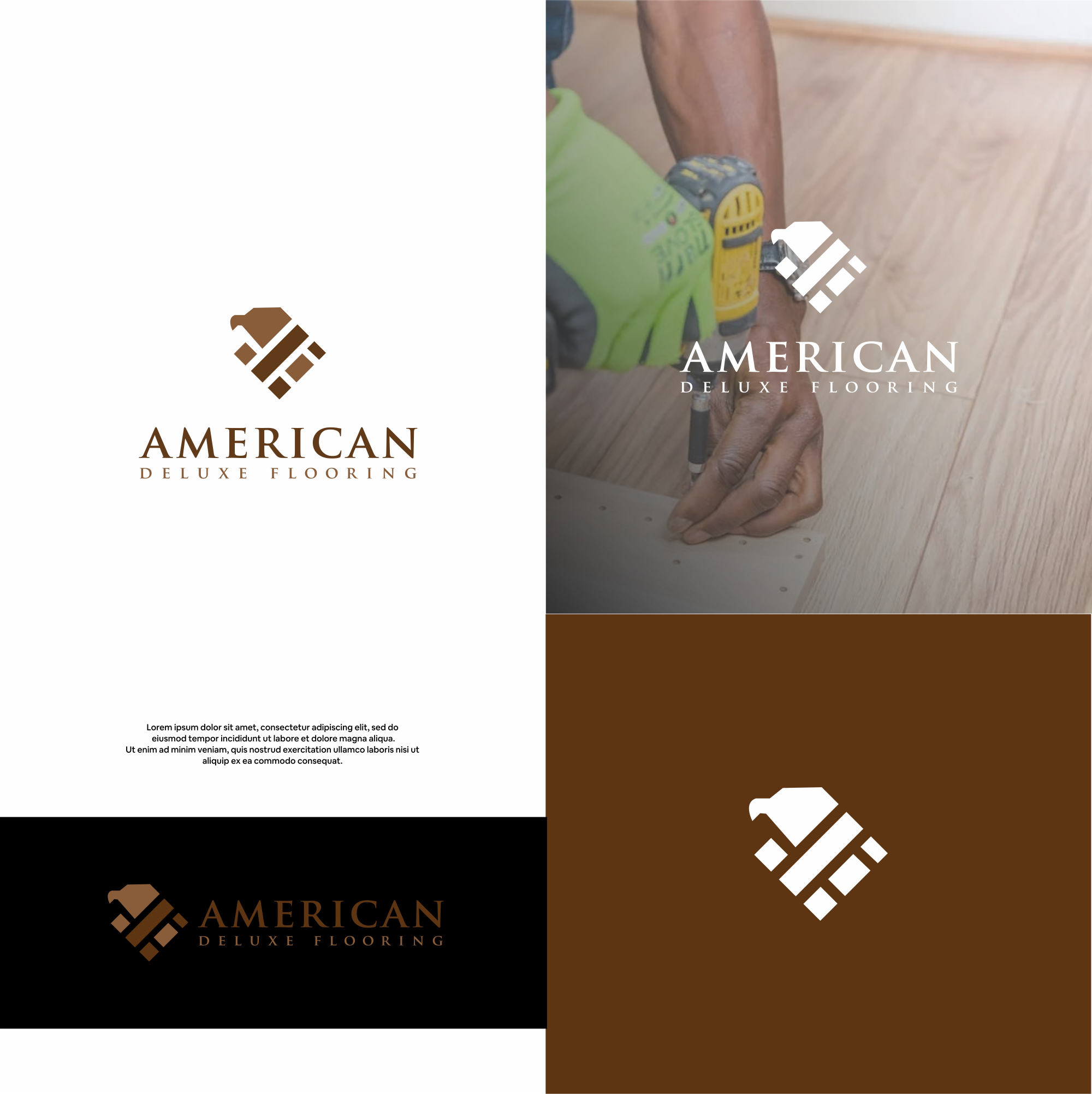 Logo Design by DesignFirst for American Deluxe Flooring LLC | Design #31124451