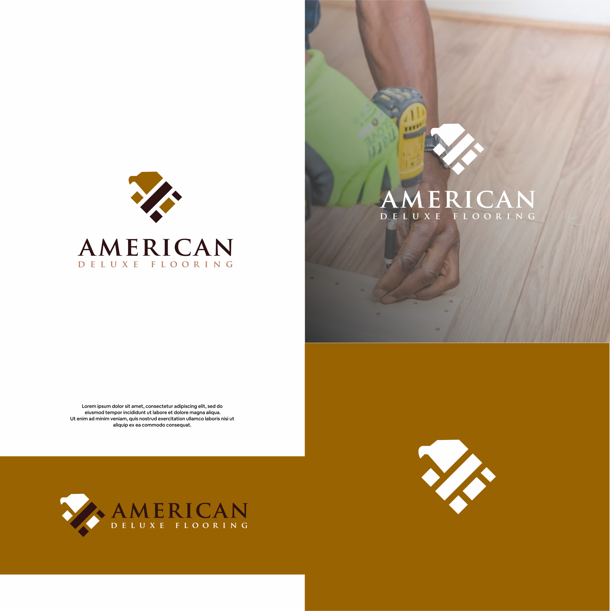 Logo Design by DesignFirst for American Deluxe Flooring LLC | Design #31124546