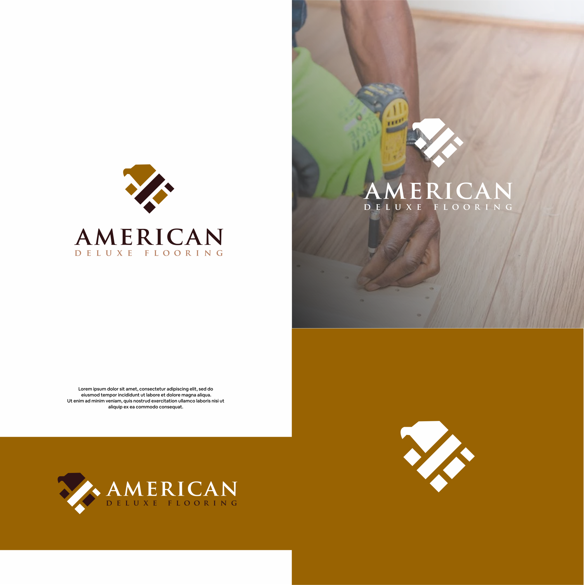 Logo Design by DesignFirst for American Deluxe Flooring LLC | Design #31124547