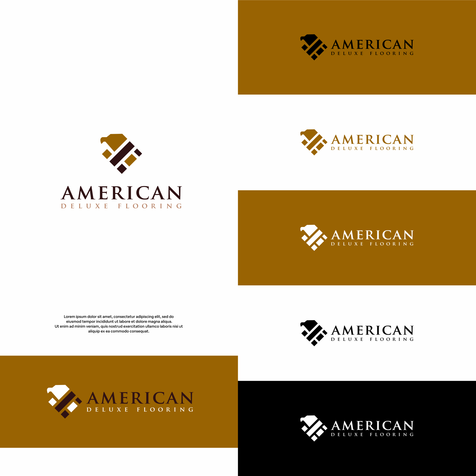 Logo Design by DesignFirst for American Deluxe Flooring LLC | Design #31124617