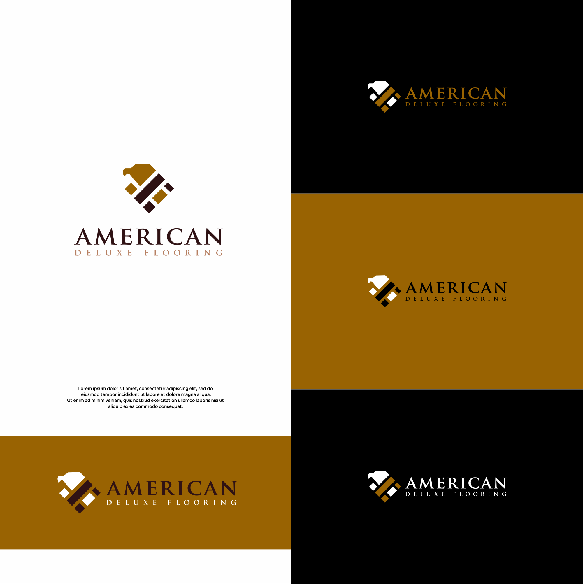Logo Design by DesignFirst for American Deluxe Flooring LLC | Design #31124641