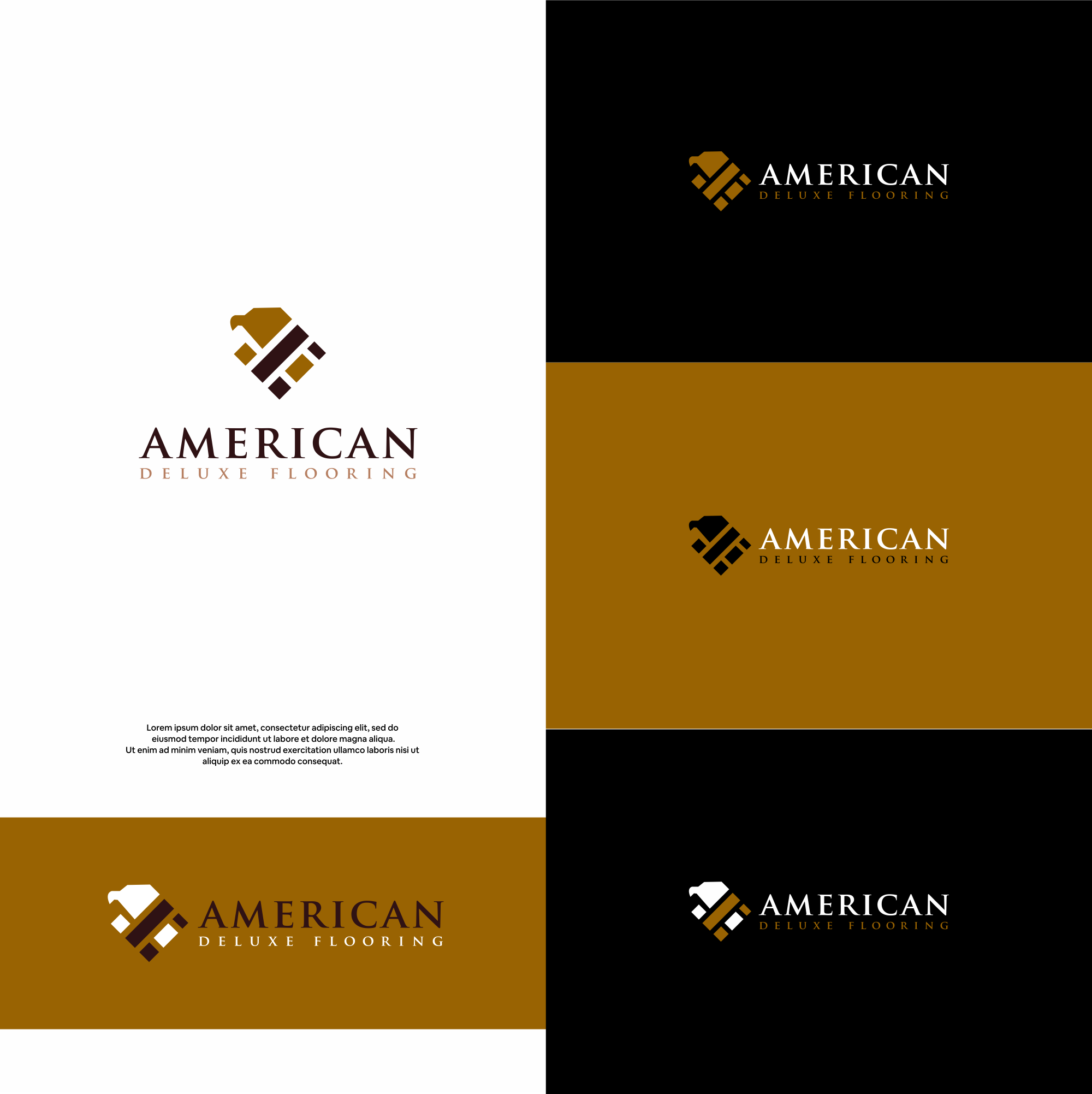 Logo Design by DesignFirst for American Deluxe Flooring LLC | Design #31124710