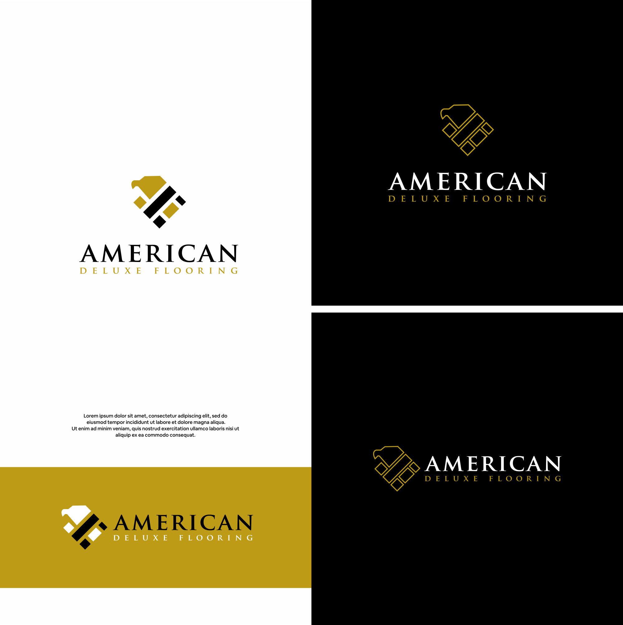 Logo Design by DesignFirst for American Deluxe Flooring LLC | Design #31125021