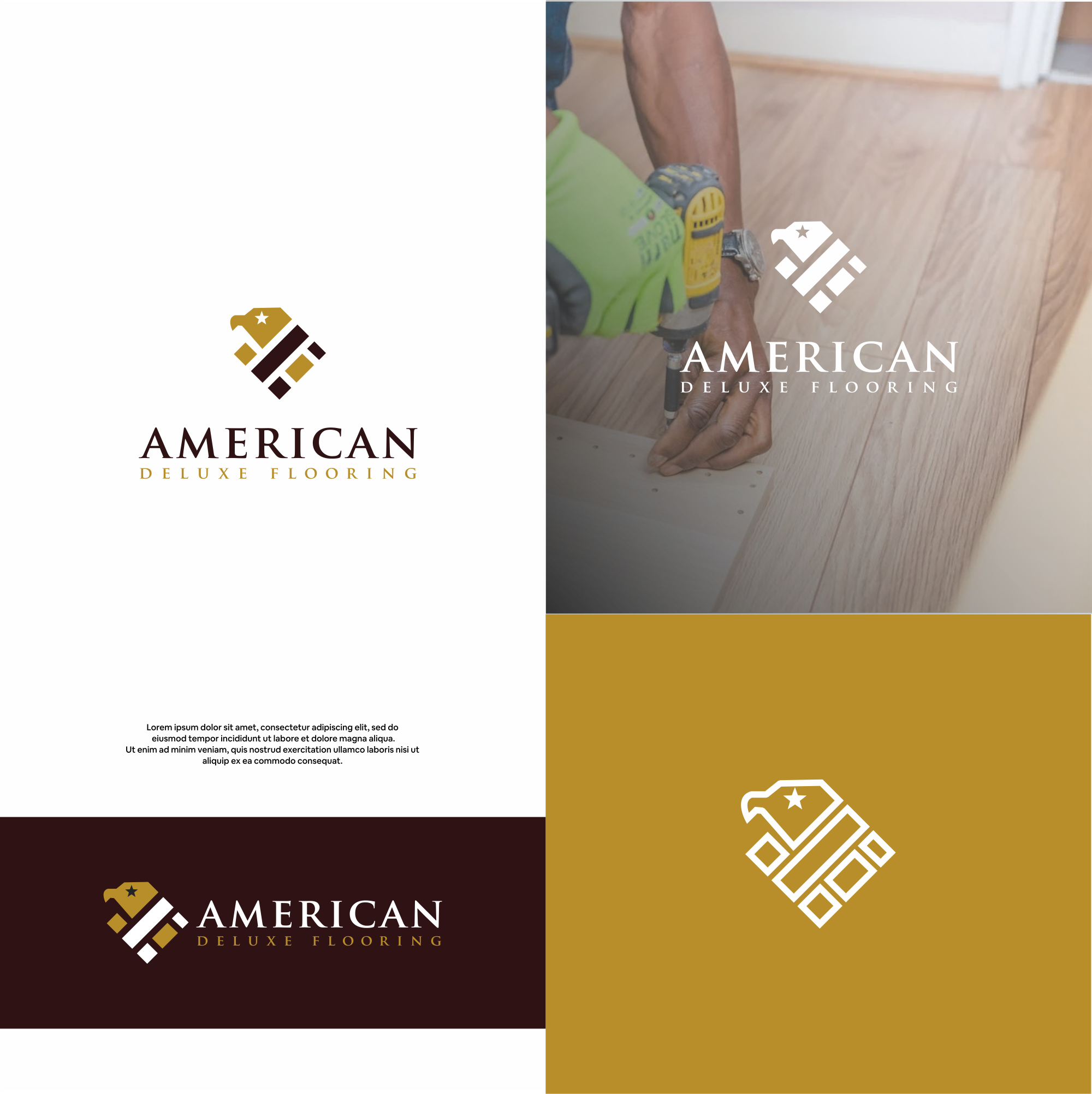 Diseño de Logo por DesignFirst para American Deluxe Flooring LLC | Diseño #31130375