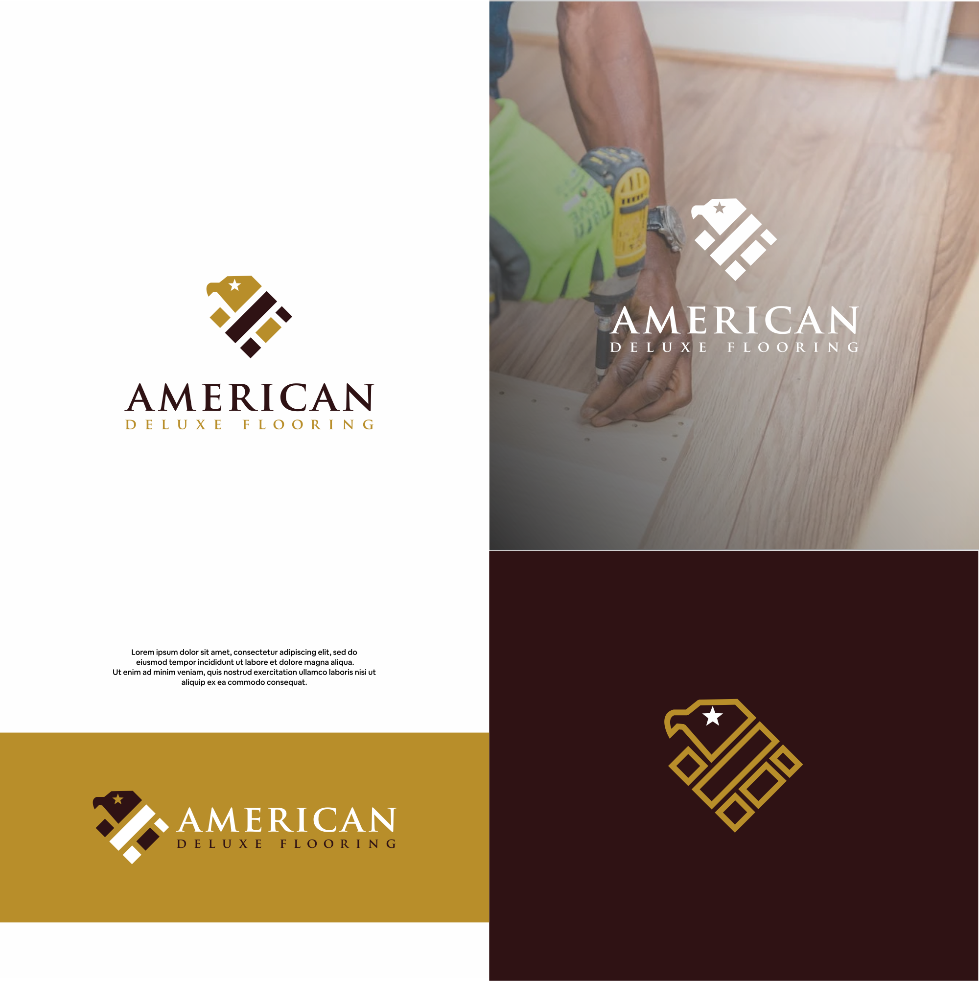 Logo-Design von DesignFirst für American Deluxe Flooring LLC | Design #31130377