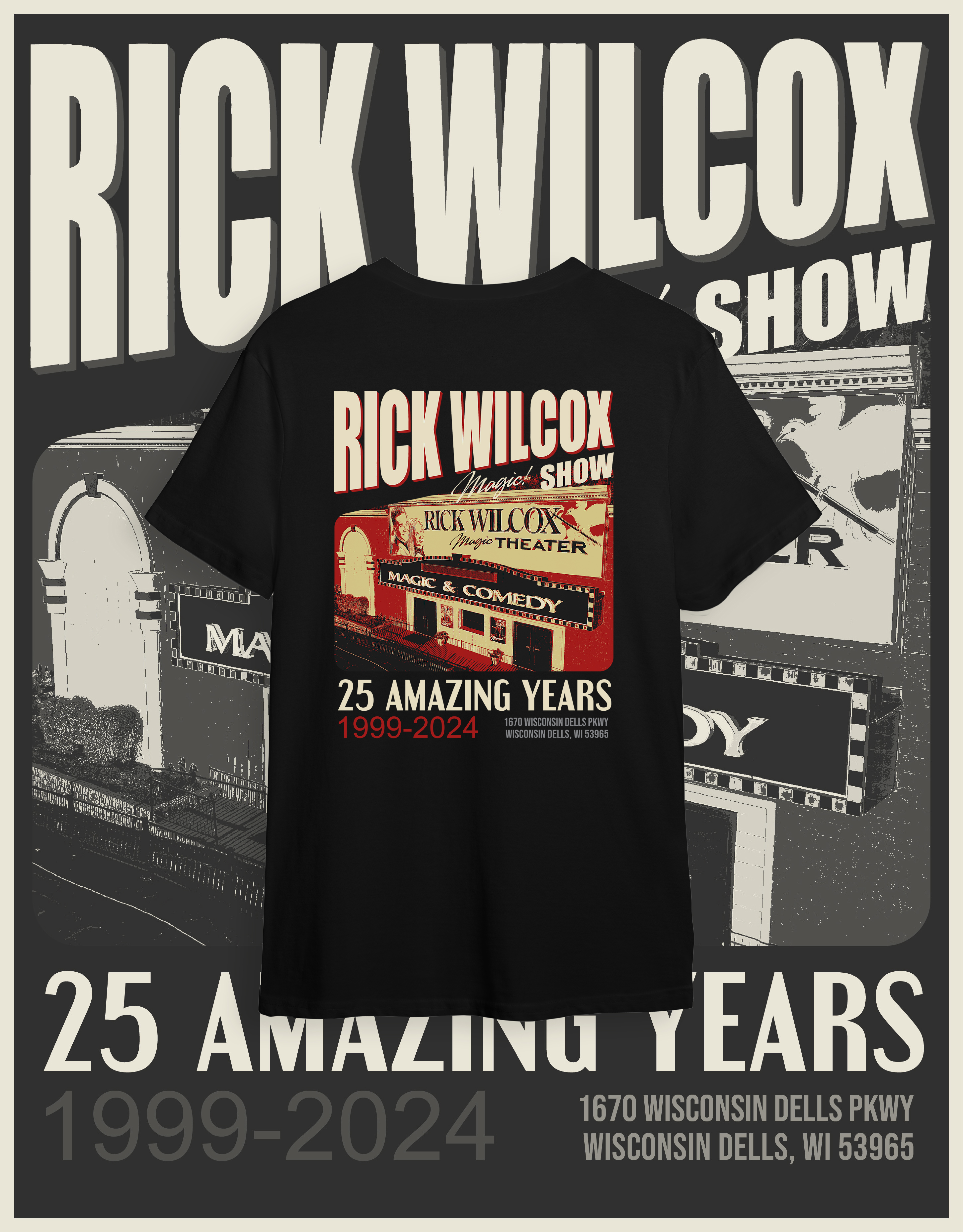 T-Shirt-Design von Gasyary für Rick Wilcox Magic Theater | Design #31191355