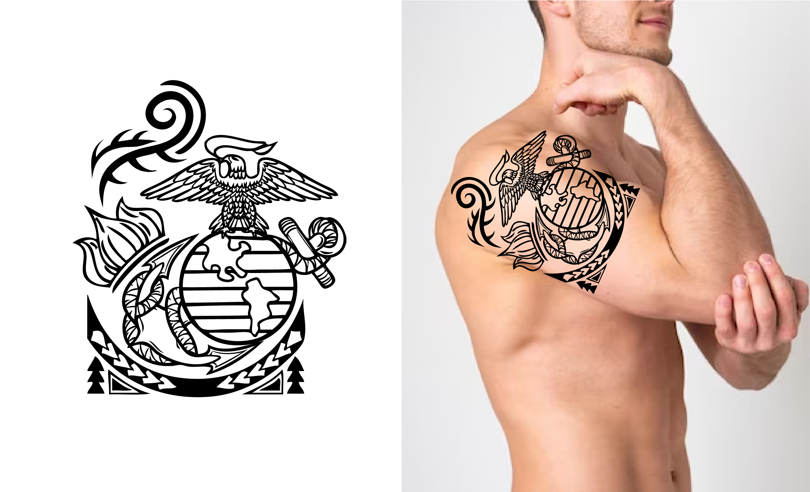 Tattoo Design by #hashtag_DEsigN for this project | Design #31128296