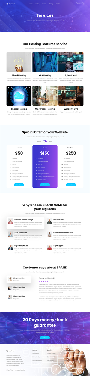 Web Design by Mohtasham H for this project | Design: #31139378