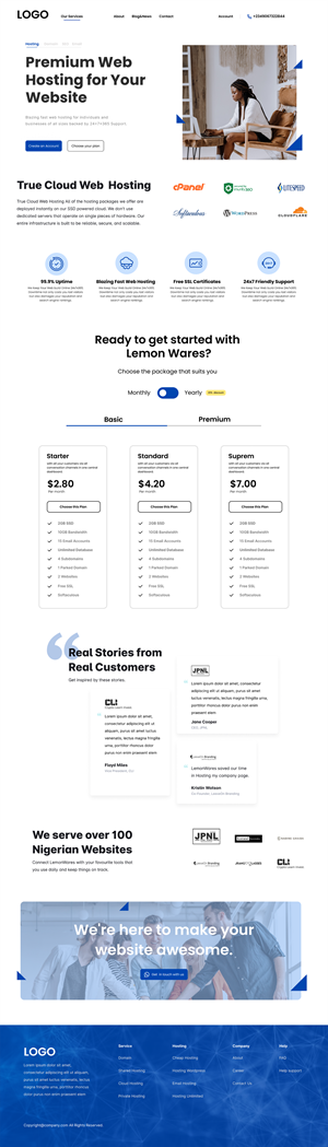 Web Design by Mohtasham H for this project | Design: #31139433