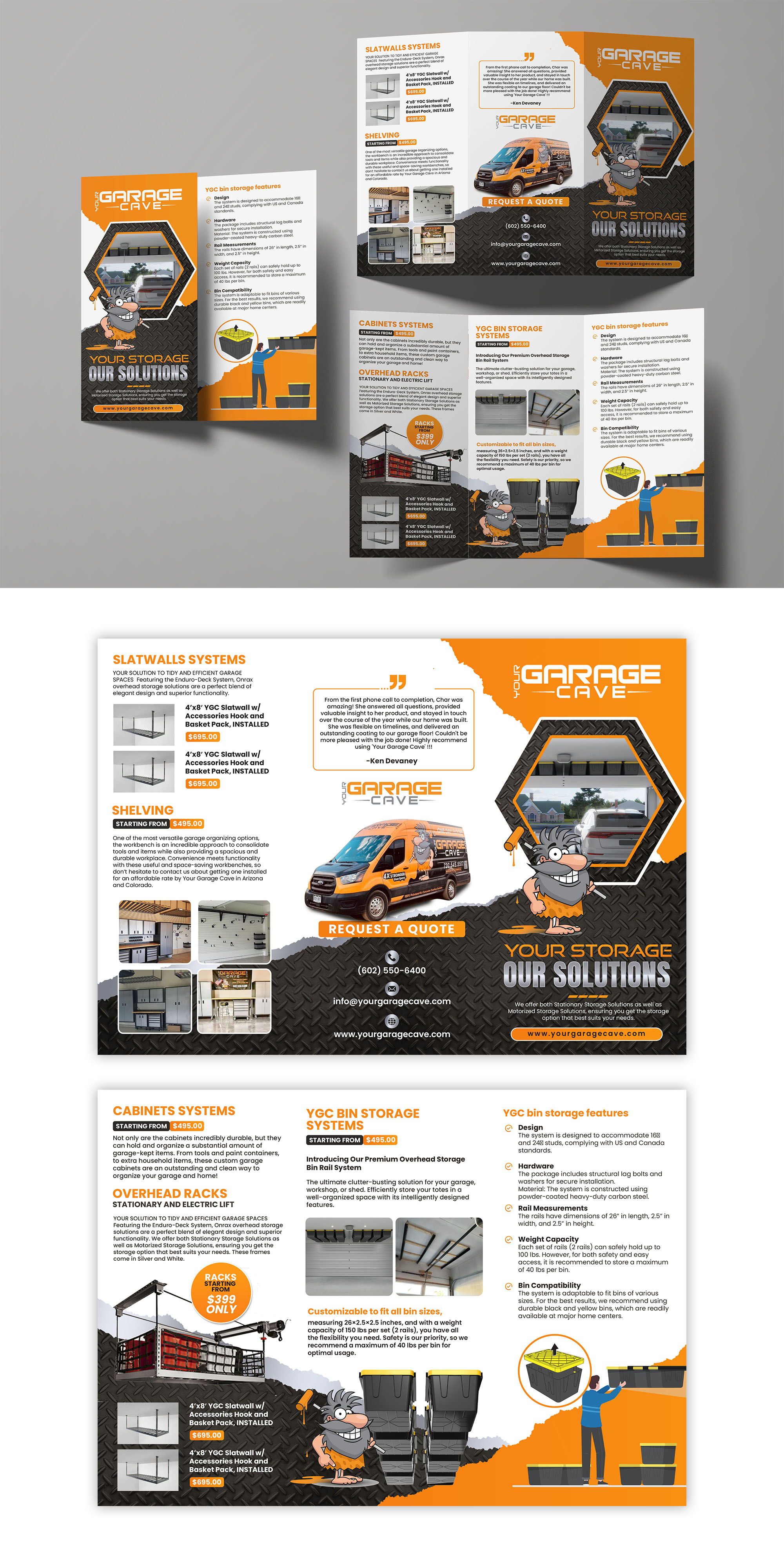 Flyer Design by debdesign for Your Garage Cave LLC | Design #31144229
