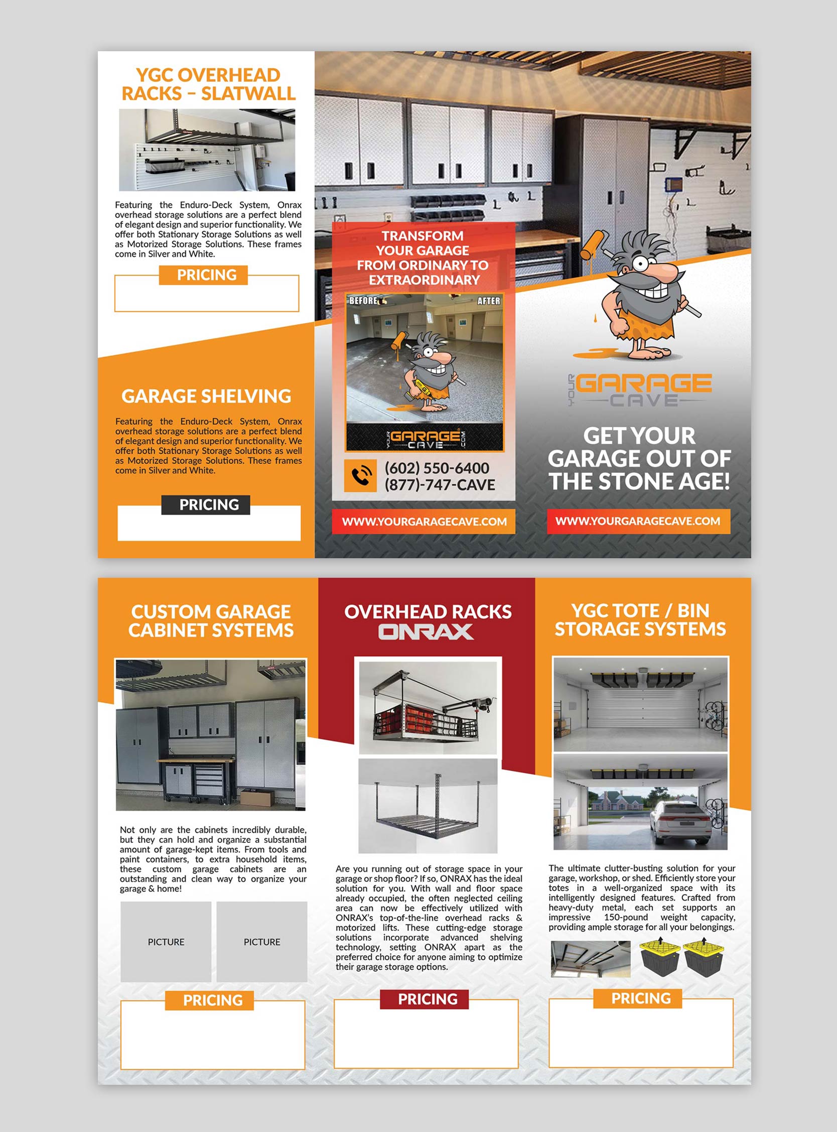 Flyer Design by DA. for Your Garage Cave LLC | Design #31144492