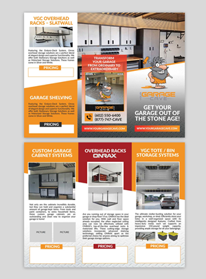 Flyer Design by DA. for Your Garage Cave LLC | Design: #31144492