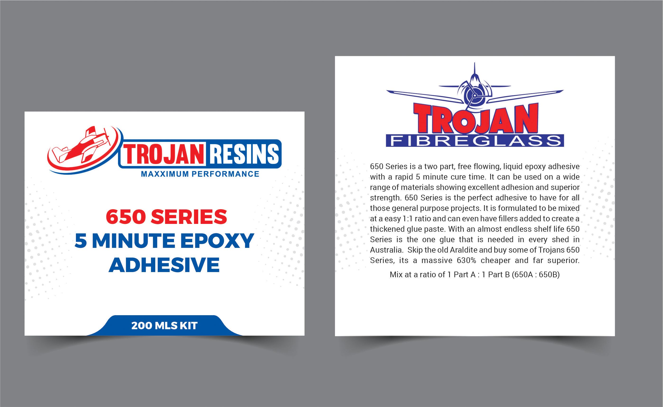 Label Design by SAMPA DUARI for Trojan Fibreglass Pty Ltd | Design #31136387