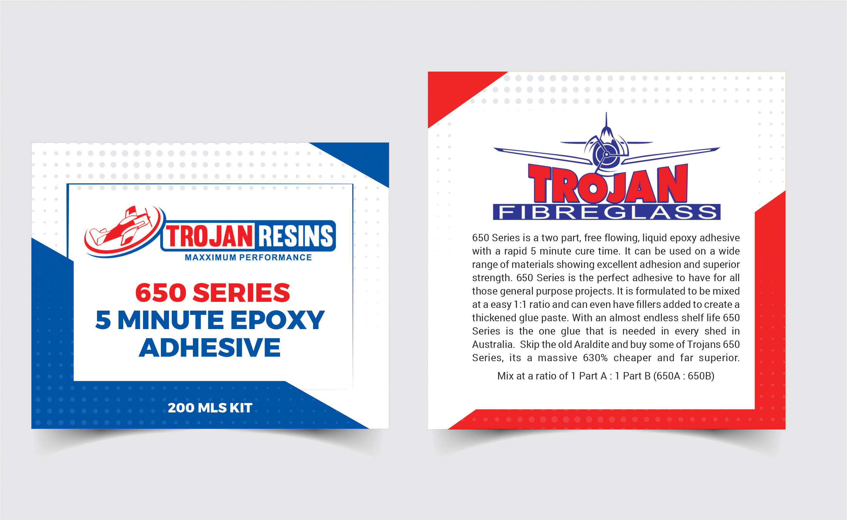 Label Design by SAMPA DUARI for Trojan Fibreglass Pty Ltd | Design #31138702