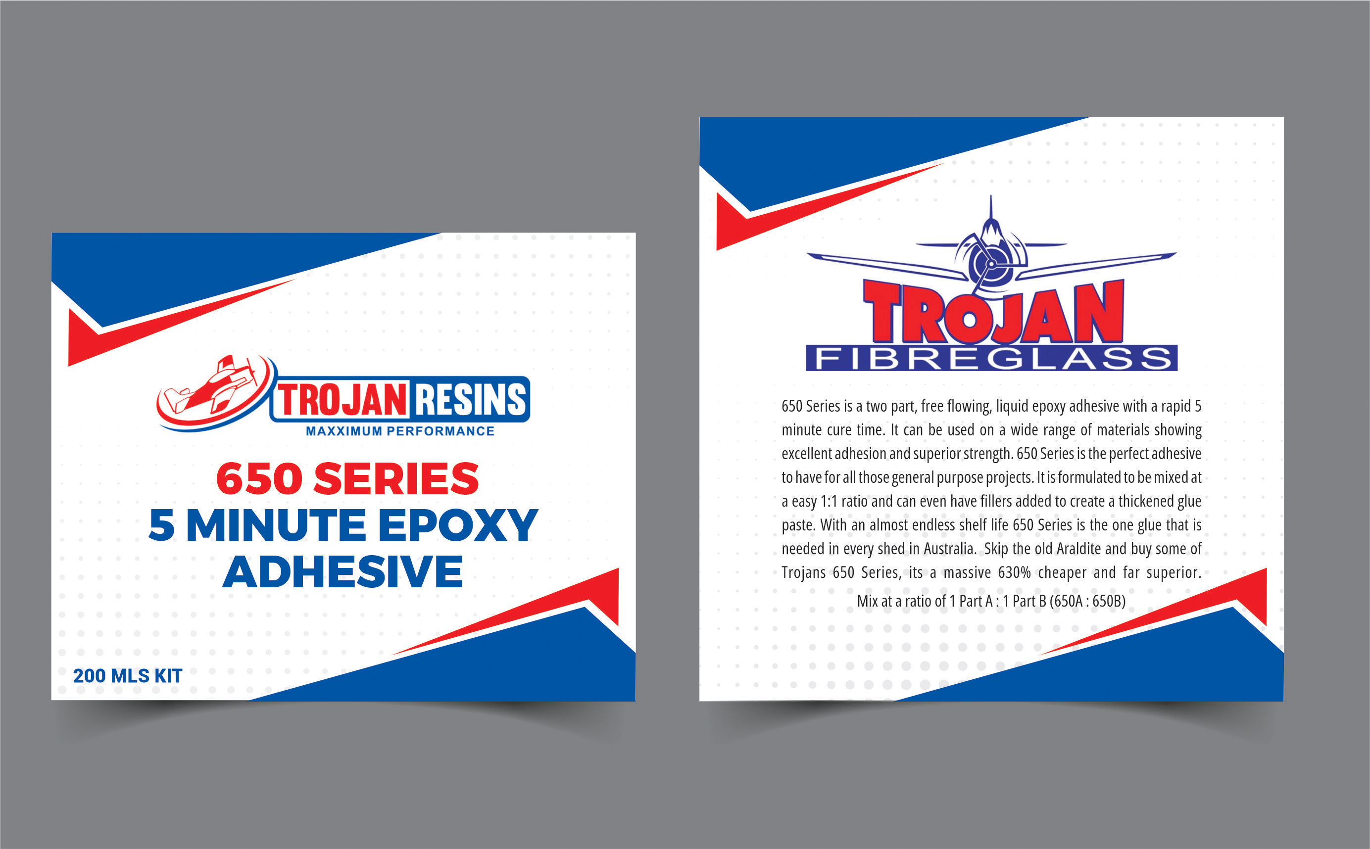 Label Design by SAMPA DUARI for Trojan Fibreglass Pty Ltd | Design #31138738