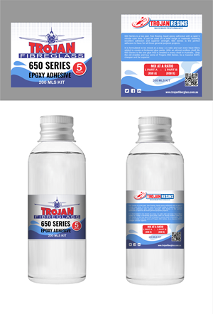 Label Design by elveneclipse for Trojan Fibreglass Pty Ltd | Design: #31139301