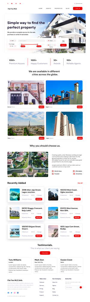 Design de Page d'Accueil par Mohtasham H pour ce projet | Design : #31139779