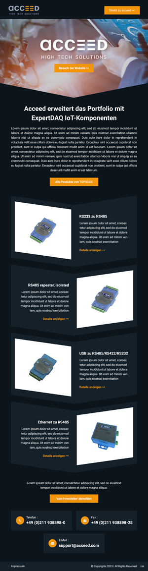 Email Marketing Design by pb for admost Ostrowski | Design: #31152894