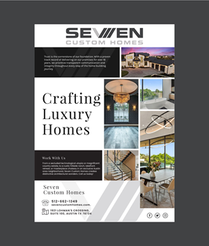 Flyer-Design von Unique Dot für Seven Custom Homes | Design #31190035