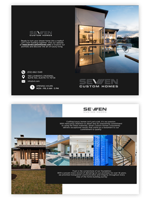 Flyer Design by Justice Smith for Seven Custom Homes | Design: #31197674