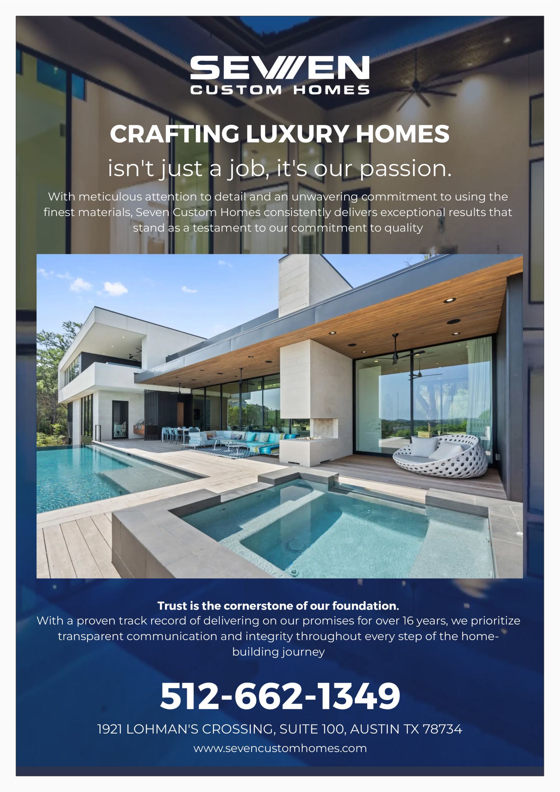 Flyer Design by Yash4 for Seven Custom Homes | Design #31153992