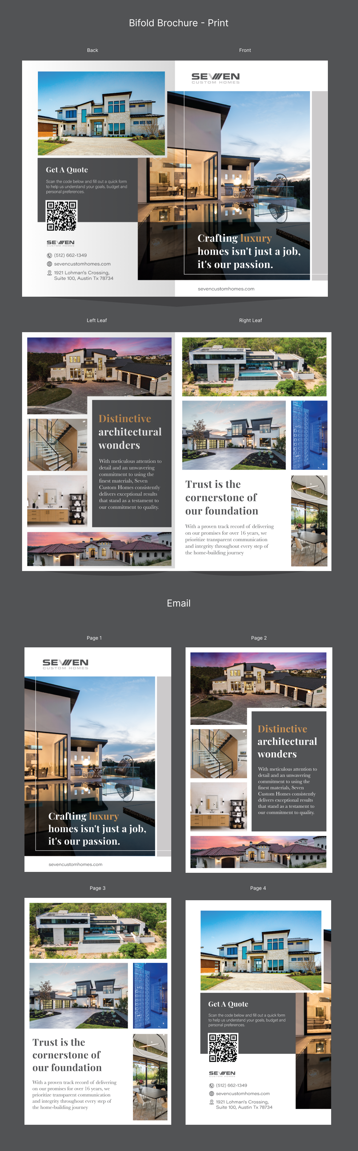 Flyer Design by uniquedesign10 for Seven Custom Homes | Design #31184105