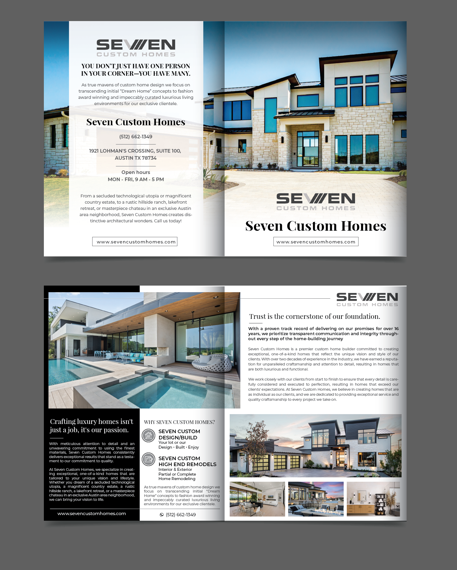 Flyer Design by alex989 for Seven Custom Homes | Design #31189750