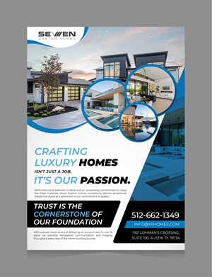 Flyer Design by 3Guys for Seven Custom Homes | Design: #31164222
