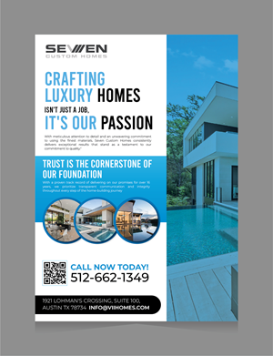 Flyer Design by 3Guys for Seven Custom Homes | Design: #31178252