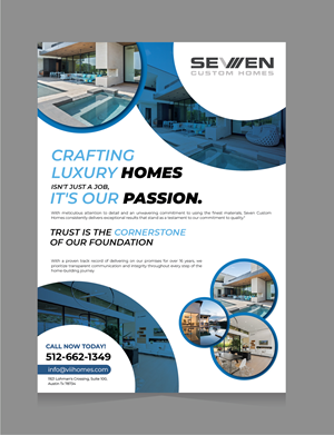 Flyer Design by 3Guys for Seven Custom Homes | Design: #31191984
