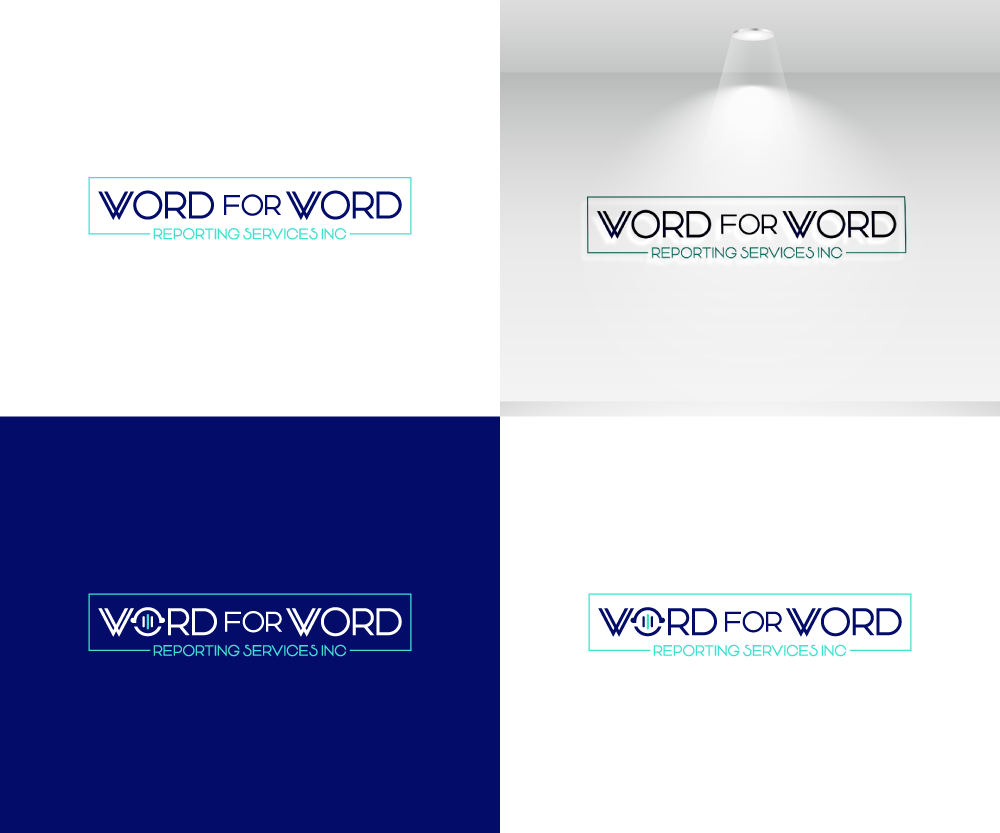 Logo Design by Ellene for Word For Word Reporting Services Inc. | Design #31163611
