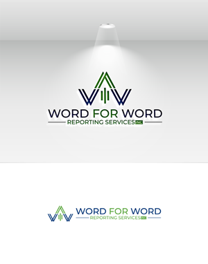 Logo Design by Ellene for Word For Word Reporting Services Inc. | Design: #31163645