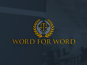 Logo Design by Uhm@design for Word For Word Reporting Services Inc. | Design: #31158819