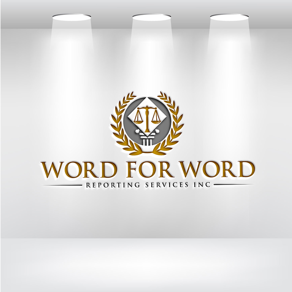 Logo Design by Uhm@design for Word For Word Reporting Services Inc. | Design #31158820