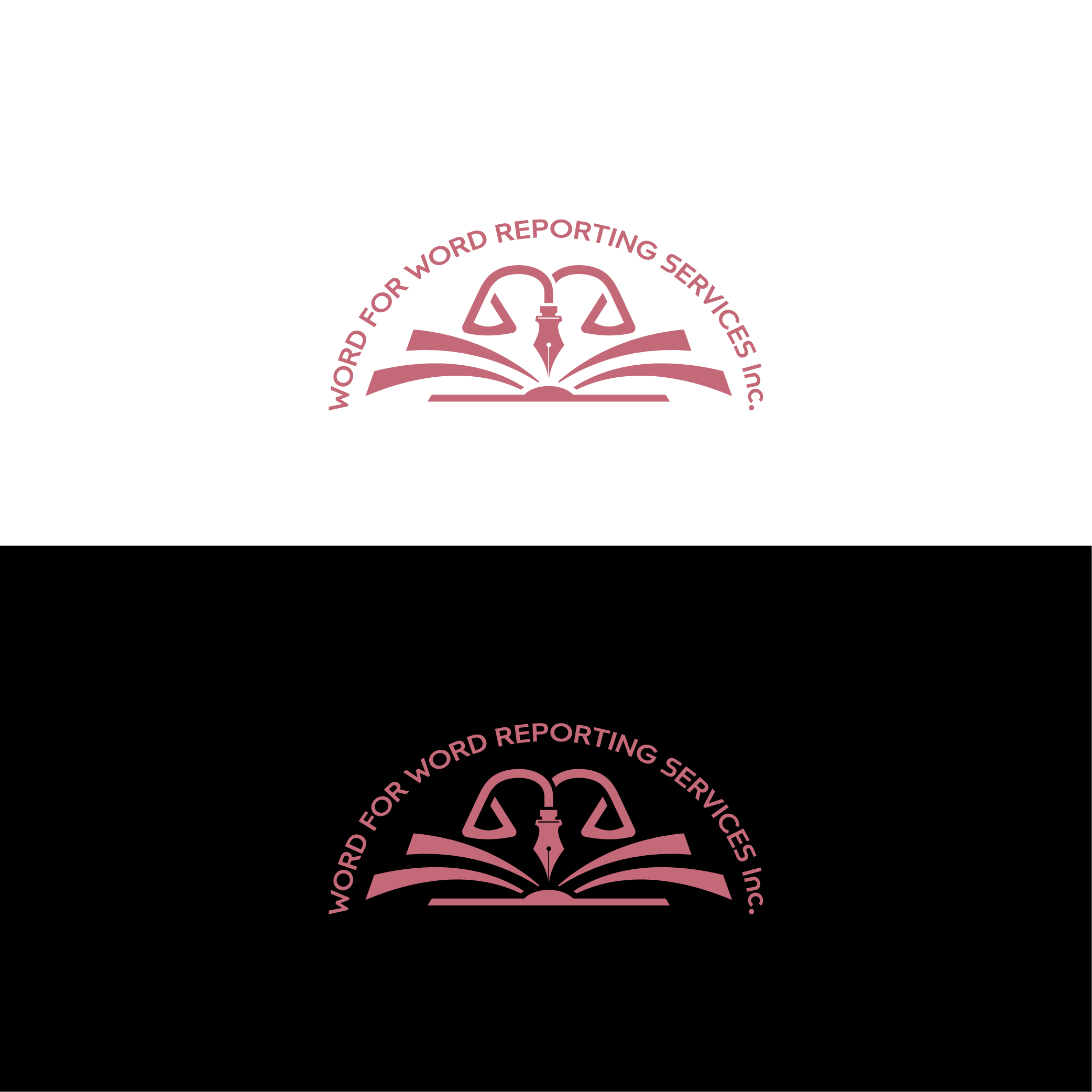 Diseño de Logo por dzine00 para Word For Word Reporting Services Inc. | Diseño #31159189
