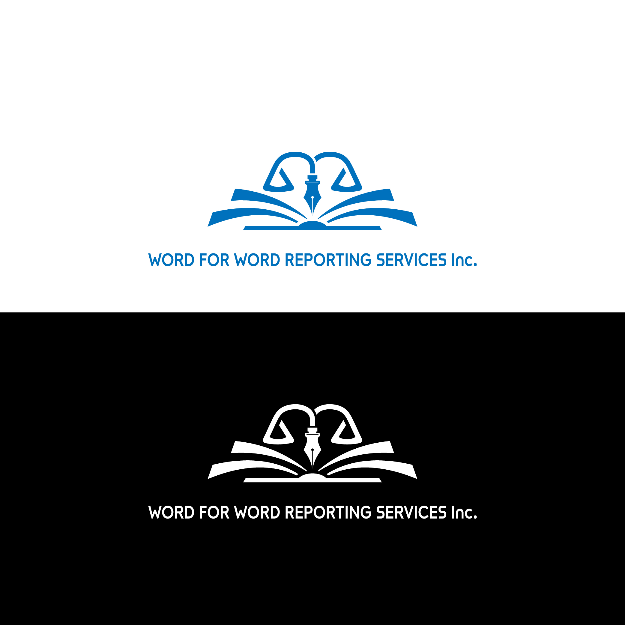Diseño de Logo por dzine00 para Word For Word Reporting Services Inc. | Diseño #31162012