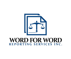 Logo Design by Thati Designs for Word For Word Reporting Services Inc. | Design: #31159845