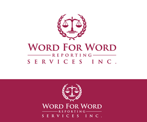 Logo Design by Danial07 for Word For Word Reporting Services Inc. | Design: #31163750