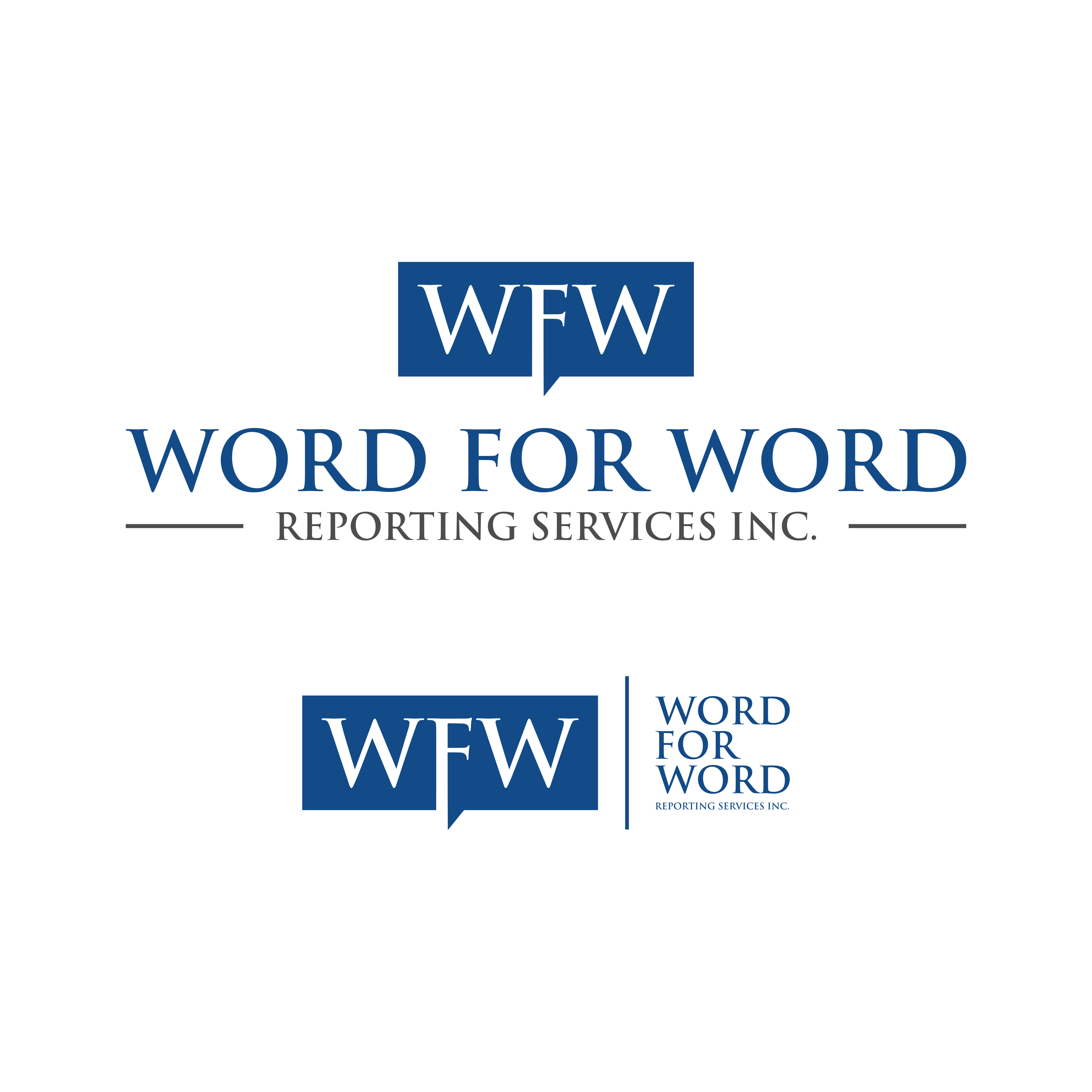 Design de Logo par om roz pour Word For Word Reporting Services Inc. | Design #31158325