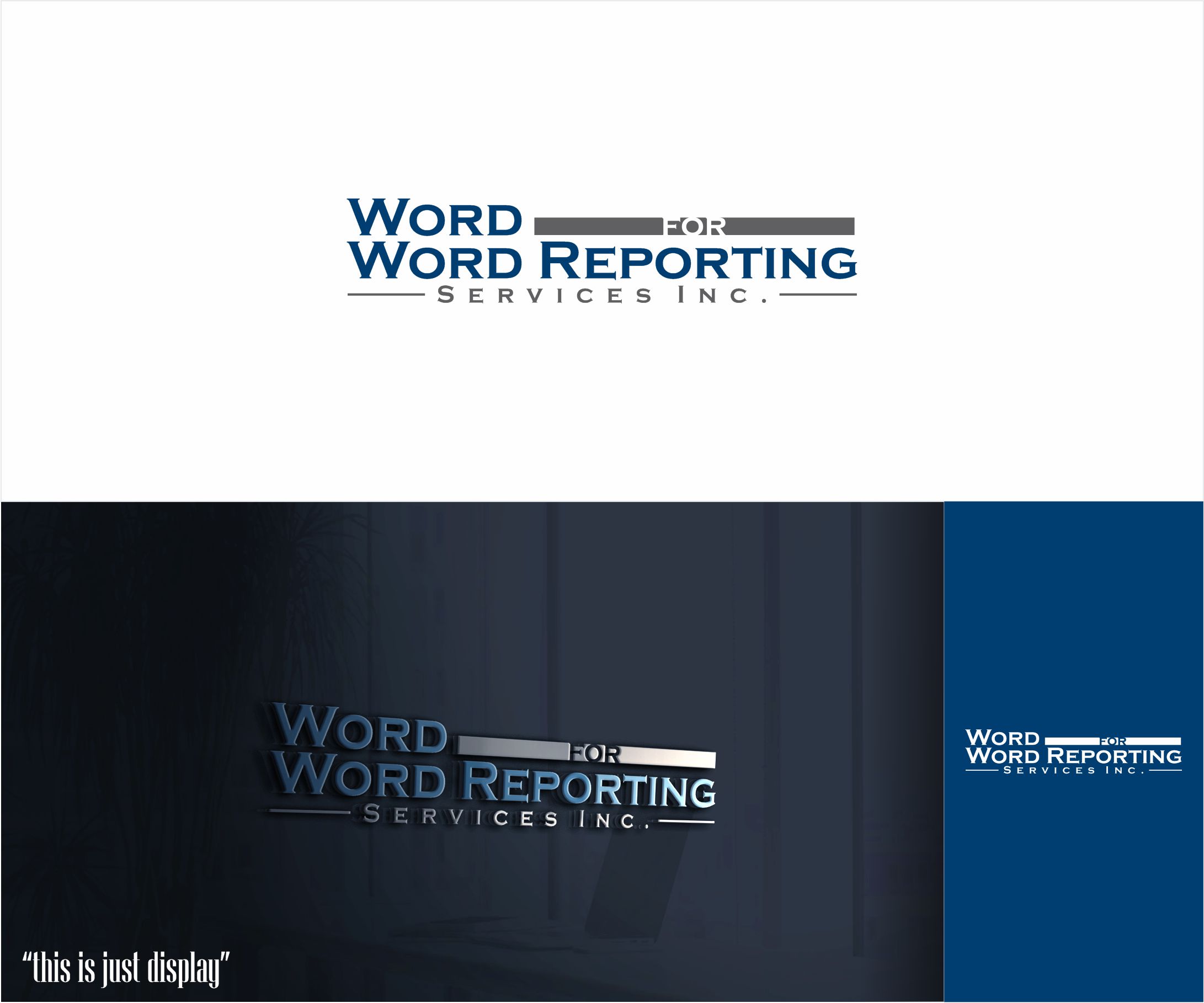 Diseño de Logo por alkaline para Word For Word Reporting Services Inc. | Diseño #31158410
