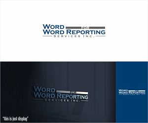 Logo Design by alkaline for Word For Word Reporting Services Inc. | Design: #31158410