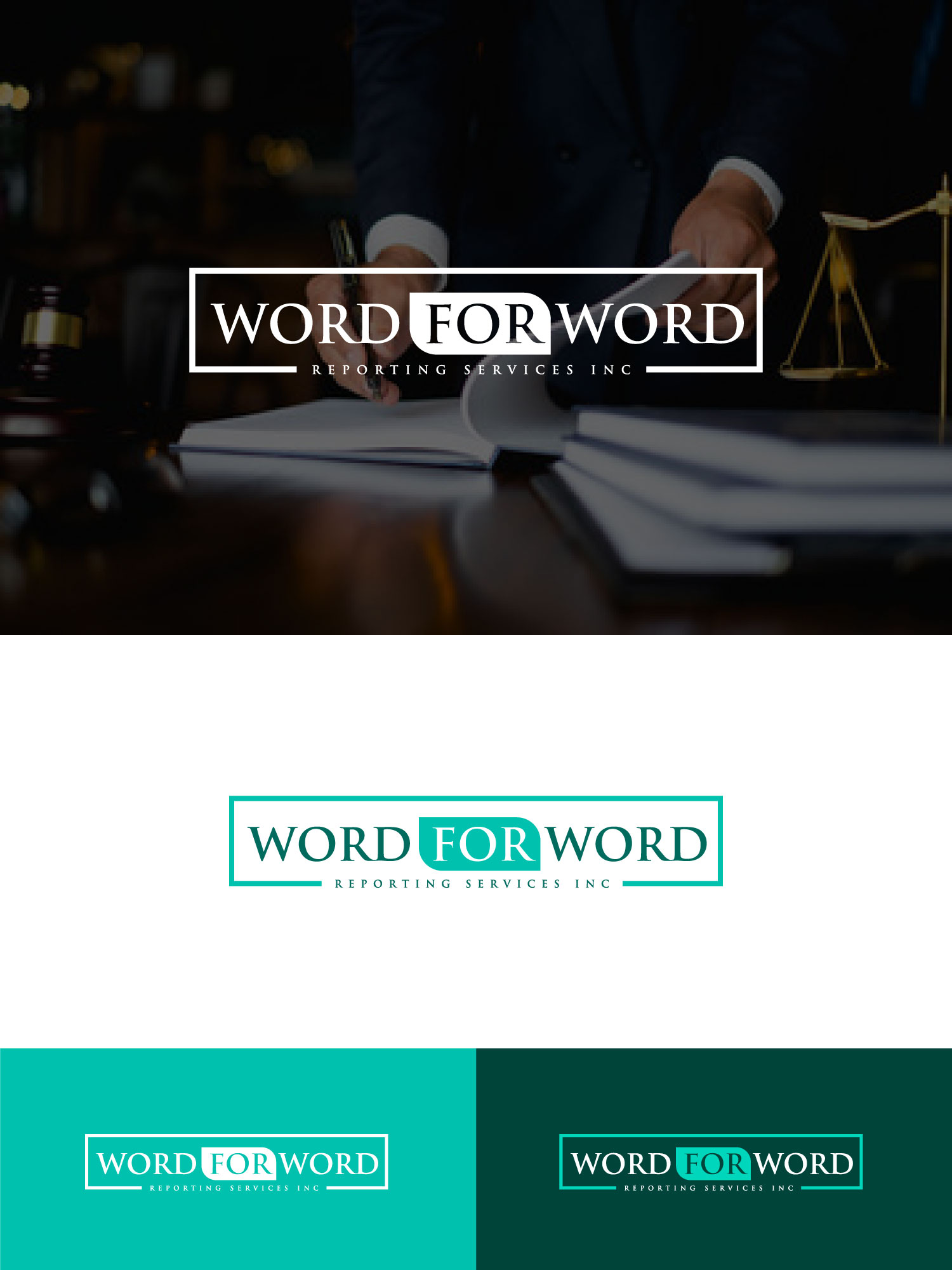 Logo Design by AyaanArt for Word For Word Reporting Services Inc. | Design #31158677