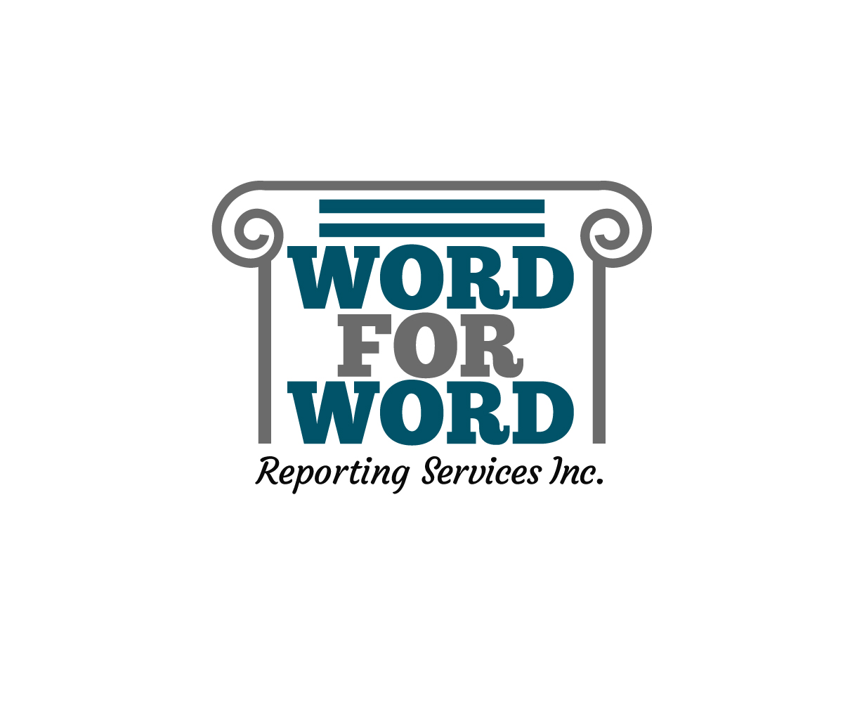 Logo Design by Paint-Tools for Word For Word Reporting Services Inc. | Design #31161823