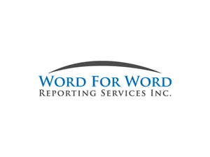 Logo Design by CrossFit design  for Word For Word Reporting Services Inc. | Design: #31160799